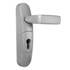 JPM Béquille à Cylindre Pour Porte Extérieure Compatible Fermeture Anti-panique Fluid - Couleur Argent