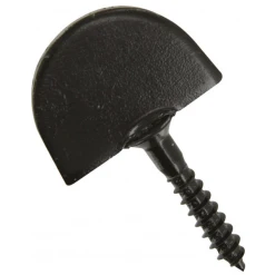 Torbel Dardenne Droite à Visser - Laqué Noir - 62 X 36 Mm - Vis Diamètre 7 Mm