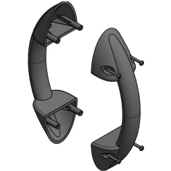 Poignée Double En Applique Mantion 1299 - ABS Noir