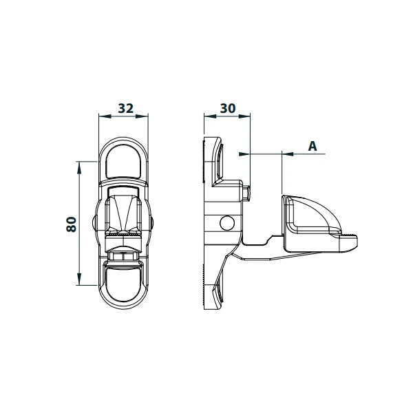 Arrêt De Volet Battant Automatique Anti-UV 6/145 - Blanc Torbel 3094S79 1 Arrêt De Volet Battant Automatique Anti-UV 6/145 - Blanc Torbel 3094S79