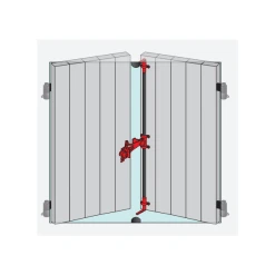 Sachet D'accessoires Pour Espagnolette Tubrain Torbel Alu Noir