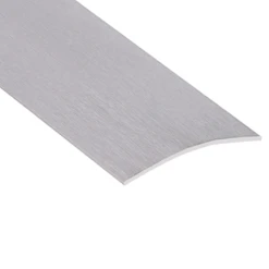 Seuil De Porte Demi-bombé Percé à Visser Largeur 40 Mm Longueur 2.70 M - Inox Brossé Romus 1063