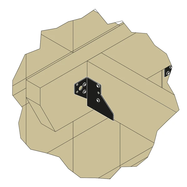 Simpson Strong-Tie Sabot à Ailes Extérieures SAEPB - Finition Noire - Largeur 46 Mm Hauteur 77 Mm épaisseur 2 Mm 5 Simpson Strong-Tie Sabot à Ailes Extérieures SAEPB - Finition Noire - Largeur 46 Mm Hauteur 77 Mm épaisseur 2 Mm - Image 5