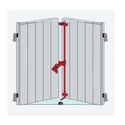 Accessoires Montage Espagnolette Ronde Provence Torbel Zinc Blanc