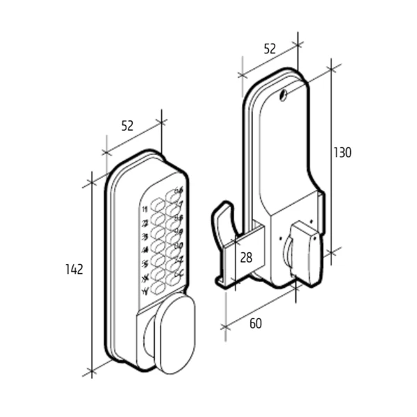 Thirard Verrou De Sûreté à Combinaison Avec Pêne à Crochet Baie Coulissante 1 Thirard Verrou De Sûreté à Combinaison Avec Pêne à Crochet Baie Coulissante