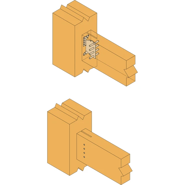 Simpson Strong-Tie Étrier à Encoche Et âme Intérieure TU28 - Assemblages Invisibles Des Charpentes Bois - 254 X 104.5 X 60 Mm 2 Simpson Strong-Tie Étrier à Encoche Et âme Intérieure TU28 - Assemblages Invisibles Des Charpentes Bois - 254 X 104.5 X 60 Mm - Image 2