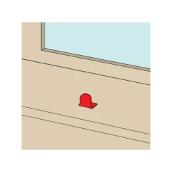 Ensemble De 2 Arrêts En Inox 304 Torbel Pour Espagnolette Plate -Boutique du manoir 3 6