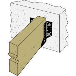 Simpson Strong-Tie Sabot à Ailes Extérieures SAEPB - Finition Noire - Largeur 46 Mm Hauteur 77 Mm épaisseur 2 Mm 8 Simpson Strong-Tie Sabot à Ailes Extérieures SAEPB - Finition Noire - Largeur 46 Mm Hauteur 77 Mm épaisseur 2 Mm -Boutique du manoir 6