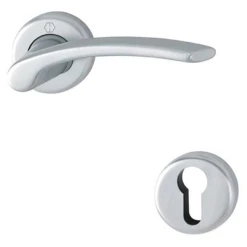 Ensemble Rosace Clé L Ibiza Hoppe Alu Chromé Porte De 31-42 Mm Carré 7mm -Boutique du manoir 6949902 759832