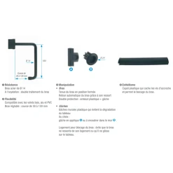 Torbel Verrouille Volet Double 1 Vantail Noir Diamètre 14 Mm 3517650583793 -Boutique du manoir 9470776 1