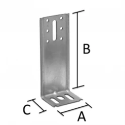 Équerre De Bardage ABC 65 X 178 X 53 Mm Simpson Strong-Tie ABC180/2.5