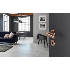 Ensemble Sur Rosace Clé En L Amsterdam Hoppe Inox Cuivré 11647371