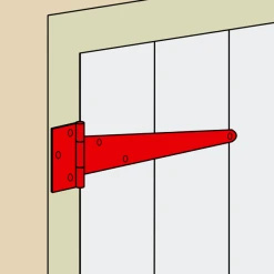 Torbel Penture Anglaise Percée Acier Blanc épaisseur 2 Mm Longueur 300 Mm -Boutique du manoir ang2 5