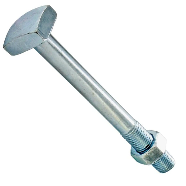 Vynex Boulon De Charpente à Tête Carrée - Acier Zingué - 18 X 350 Mm 1 Vynex Boulon De Charpente à Tête Carrée - Acier Zingué - 18 X 350 Mm