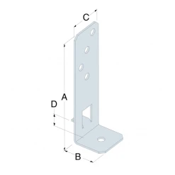 Simpson Strong-Tie Pied De Poteau De Jardin Réglable En Largeur - PPG60/25 - Acier Galvanisé -Boutique du manoir c ppg prodill ill prod eu fr cy jpg