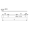 Penture Droite Torbel NF Acier Noir 35 X 5 Mm Gond 14 Mm Longueur 700 Mm