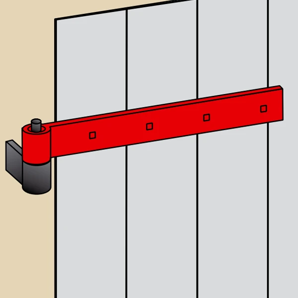 Penture Droite Torbel NF Acier Noir 35 X 5 Mm Gond 14 Mm Longueur 700 Mm 2 Penture Droite Torbel NF Acier Noir 35 X 5 Mm Gond 14 Mm Longueur 700 Mm - Image 2