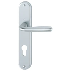 Poignée De Porte Clé En I Maribor Hoppe Alu Finition Argent 3802076 -Boutique du manoir cle en i 2