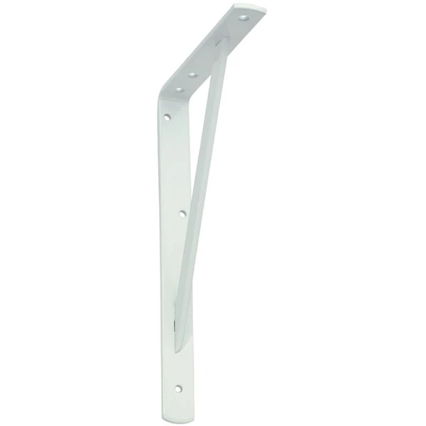 Monin Console D'étagère Renforcée En Acier Laqué Blanc - 500 Mm X 330 Mm 1 Monin Console D'étagère Renforcée En Acier Laqué Blanc - 500 Mm X 330 Mm