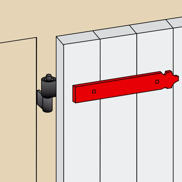 Contre-penture Feston Percée Torbel Blanche 39 X 3 Mm Longueur 660 Mm 2 Contre-penture Feston Percée Torbel Blanche 39 X 3 Mm Longueur 660 Mm - Image 2