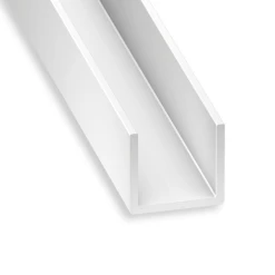 CQFD Profilé En U Pour Décoration Et Agencement PVC Blanc