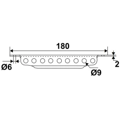 Crémaillère En Aluminium Noir Torbel Volet Alu Et PVC Longueur 180 Mm