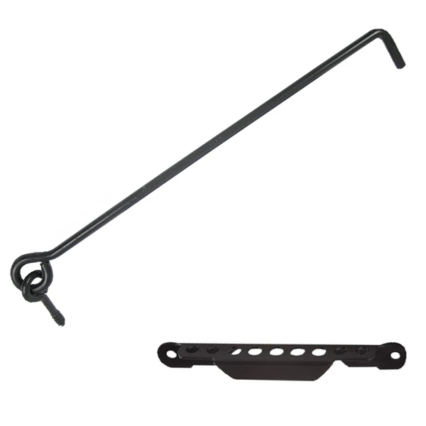 Crochet à Visser Avec Crémaillère Torbel Noir Longueur 300 Mm 3 Crochet à Visser Avec Crémaillère Torbel Noir Longueur 300 Mm - Image 3