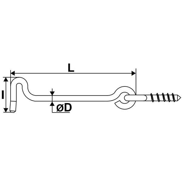 Crochet De Contrevent Avec Piton Torbel Acier Zingué Blanc 200 Mm 1 Crochet De Contrevent Avec Piton Torbel Acier Zingué Blanc 200 Mm