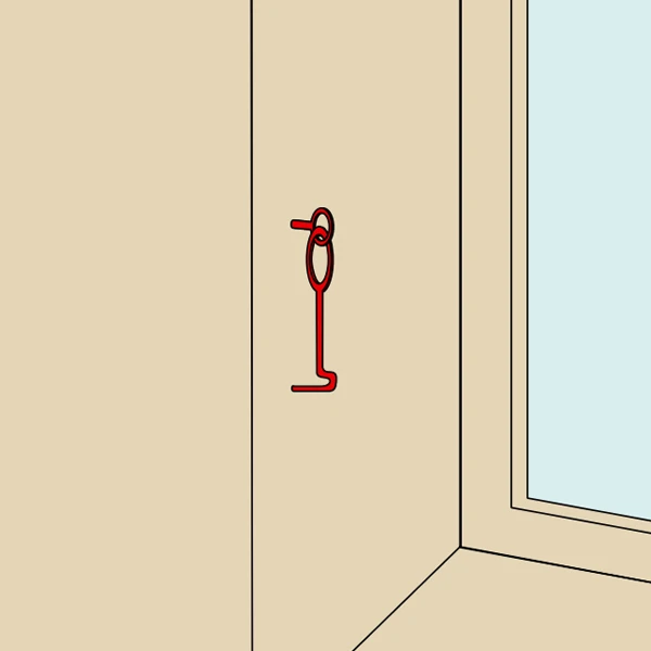 Crochet De Contrevent Avec Piton Torbel Acier Zingué Blanc 200 Mm 3 Crochet De Contrevent Avec Piton Torbel Acier Zingué Blanc 200 Mm - Image 3