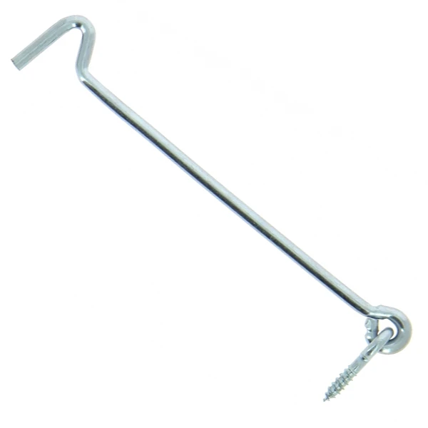 Crochet De Contrevent Avec Piton Torbel Acier Zingué Blanc 200 Mm 2 Crochet De Contrevent Avec Piton Torbel Acier Zingué Blanc 200 Mm - Image 2