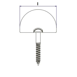 Dardenne Droite à Visser Torbel Inox 316L Longueur 30 Mm