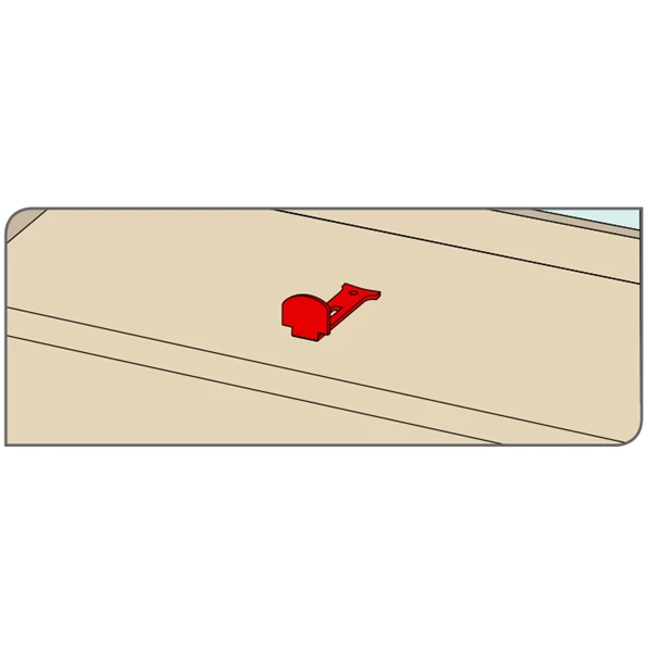 Dardenne Type L Noire Laqué 67 Mm X 35 Mm X 4 Mm Torbel 07KR024 2 Dardenne Type L Noire Laqué 67 Mm X 35 Mm X 4 Mm Torbel 07KR024 - Image 2