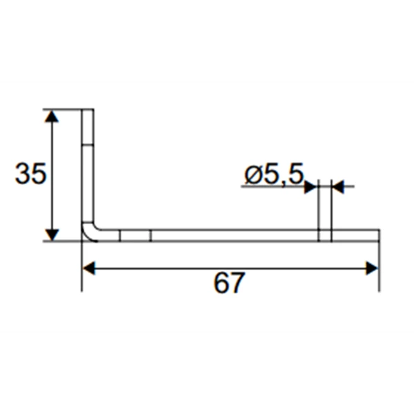 Dardenne Type L Noire Laqué 67 Mm X 35 Mm X 4 Mm Torbel 07KR024 3 Dardenne Type L Noire Laqué 67 Mm X 35 Mm X 4 Mm Torbel 07KR024 - Image 3