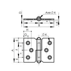Monin Paumelle De Meuble à Nœud Roulé Pré-percée 5 Monin Paumelle De Meuble à Nœud Roulé Pré-percée -Boutique du manoir dimensions paumelle monin 2