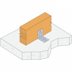 Équerre Renforcée 65X90X90 Mm Simpson Strong-Tie 2/2.5/7090 -Boutique du manoir e2 2 5 7090 abr beam concrete montage jpg