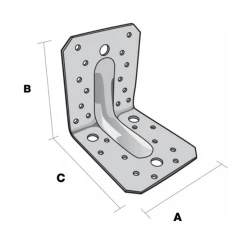 Équerre De Structure Inox 90x105x105 Mm Simpson Strong-Tie Simpson-Strong-Tie SIMABR10525S