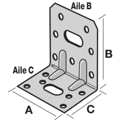 Équerre Renforcée E20 95x170x113 Mm Simpson Strong-Tie E20/3 -Boutique du manoir equerre de charpente renforcee er simpson strong tie square 1000x1000 2
