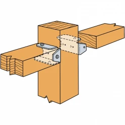 Étrier De Clôture FB24 40x85x20 Mm Simpson Strong-Tie FB24Z -Boutique du manoir etrier cloture 2