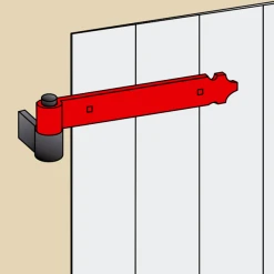 Penture Feston Percée Torbel Noire 39 X 4 Mm Gond 14 Mm Longueur 705 Mm -Boutique du manoir fest2 3