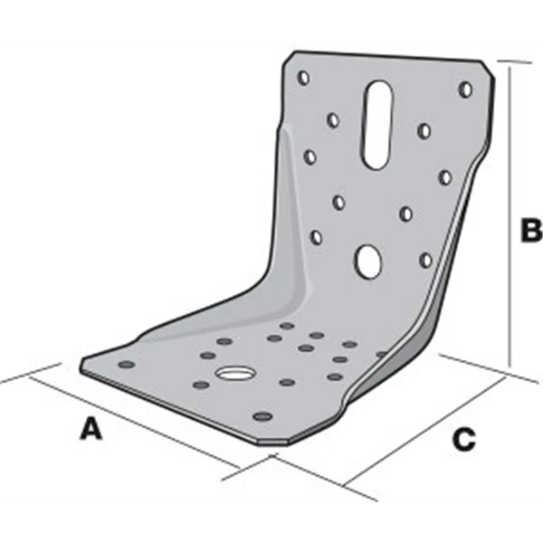 Equerre Renforcé En Acier Galvanisé De 60x89x89mm Simpson Strong-Tie 6 Equerre Renforcé En Acier Galvanisé De 60x89x89mm Simpson Strong-Tie - Image 6