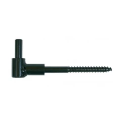 I.N.G. Fixations Gond De Double Volet ING Fixations Bois - Noir - Diamètre 14 Mm