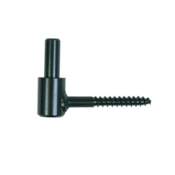 I.N.G. Fixations Gond Volet Battant Bois Clavette Soudée Queue Filet Ø 14 Mm Acier Noir