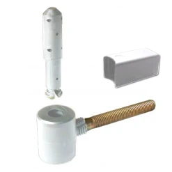 Gond Polygond Avec Circlips Et Entretoise Torbel Blanc Gond Ø 14 Mm -Boutique du manoir gond polygond avec circlips entretoise torbel blanc volet alu pvc gond 14mm