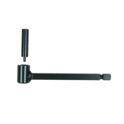 I.N.G. Fixations Gond Portail Béton Pierre Queue Carrée 200 Mm Ø 20 Mm Acier Noir X2