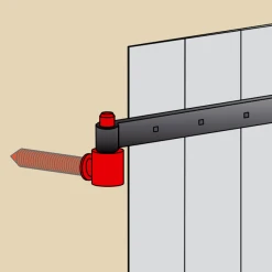 Gond à Visser Torbel En Acier Zingué Blanc Gond 14 Mm Longueur 84 Mm