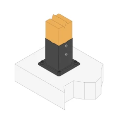 Simpson Strong-Tie Pied De Poteau Carré De Jardin - PPJBT70PB Pour Poteau 70x70 Mm - Acier S235JR Finition Noire 5 Simpson Strong-Tie Pied De Poteau Carré De Jardin - PPJBT70PB Pour Poteau 70x70 Mm - Acier S235JR Finition Noire -Boutique du manoir hd c ppjbtpb instill ill instdtl ssh eu fr c0 jpg 1