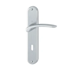 Poignée Porte Clé En L Ibiza Hoppe Alu Chromé Porte 40-46 Mm Carré 7mm