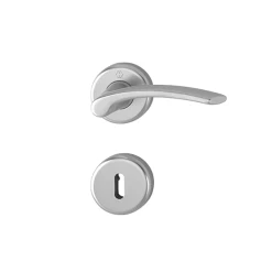 Ensemble Rosace Clé L Ibiza Hoppe Alu Chromé Porte De 31-42 Mm Carré 7mm -Boutique du manoir ibiza hoppe cle l