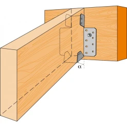 Sabot à Pente Réglable SPR Largeur 38 Mm Simpson Strong-Tie SPR38/120 -Boutique du manoir imageproduct349869 2