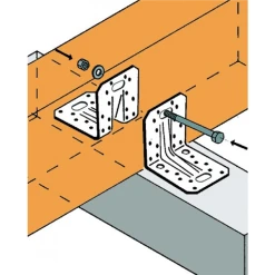 Équerre Renforcée En Acier Galvanisé Simpson Strong-Tie ACRL10520 -Boutique du manoir imageproduct354717 1